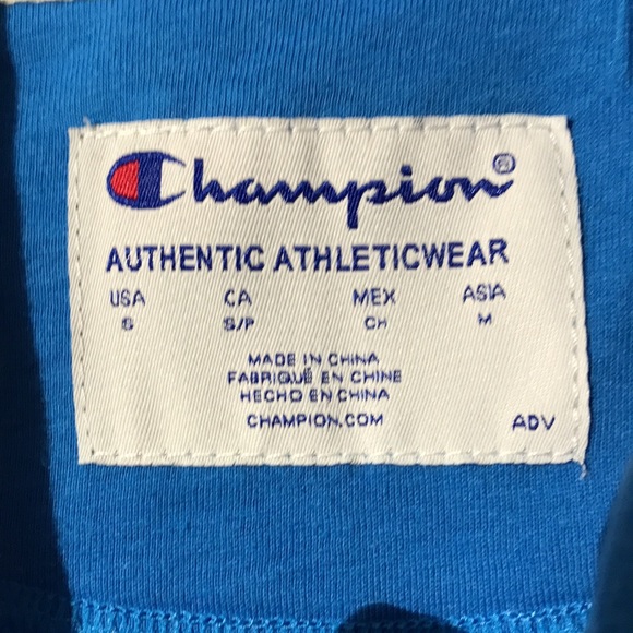 Champion womens hoodie hooded sweatshirt small balboa blue powerblend - Picture 6 of 11